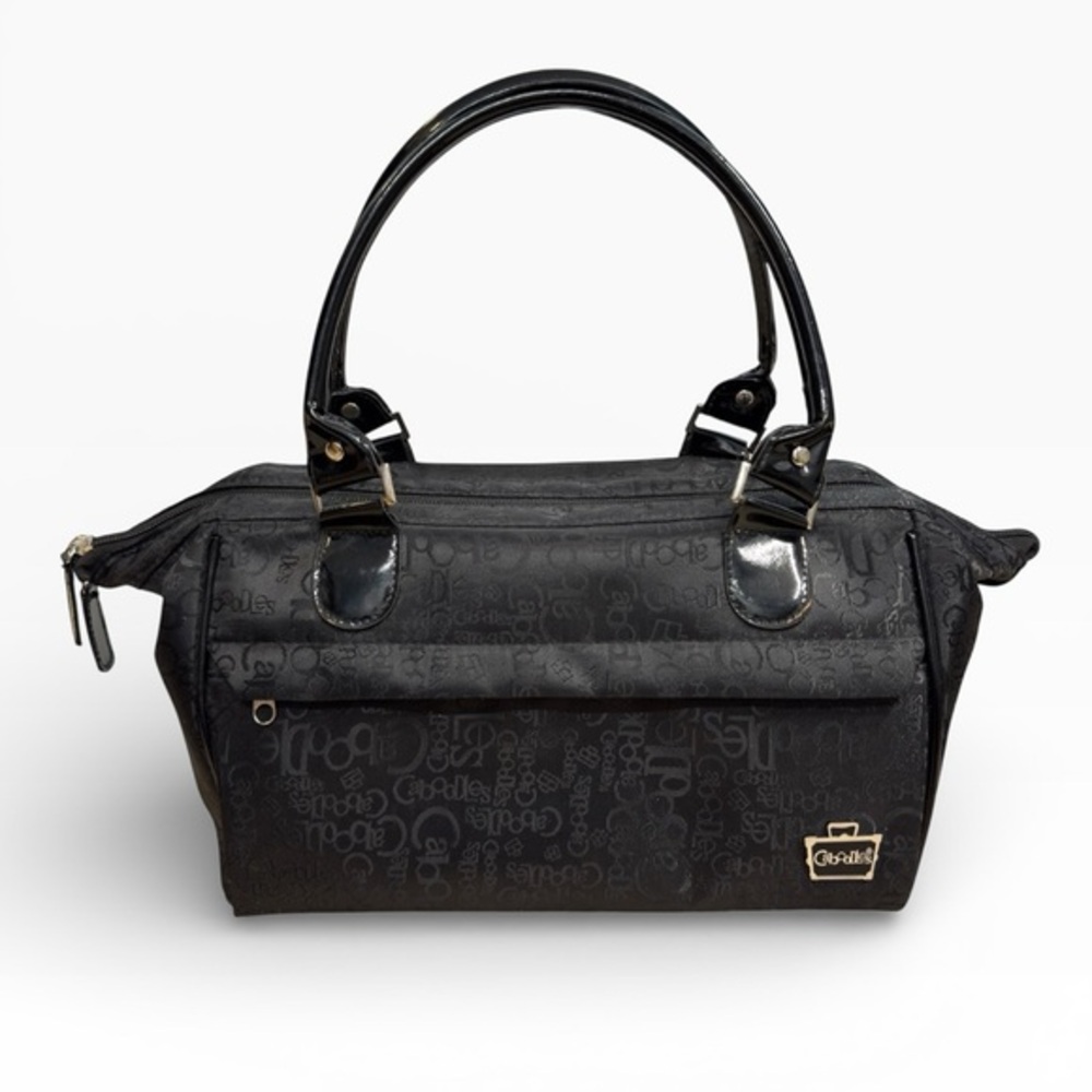 Caboodles Envy It Doctor Bag Black Logo Cosmetic Travel Tote Case
